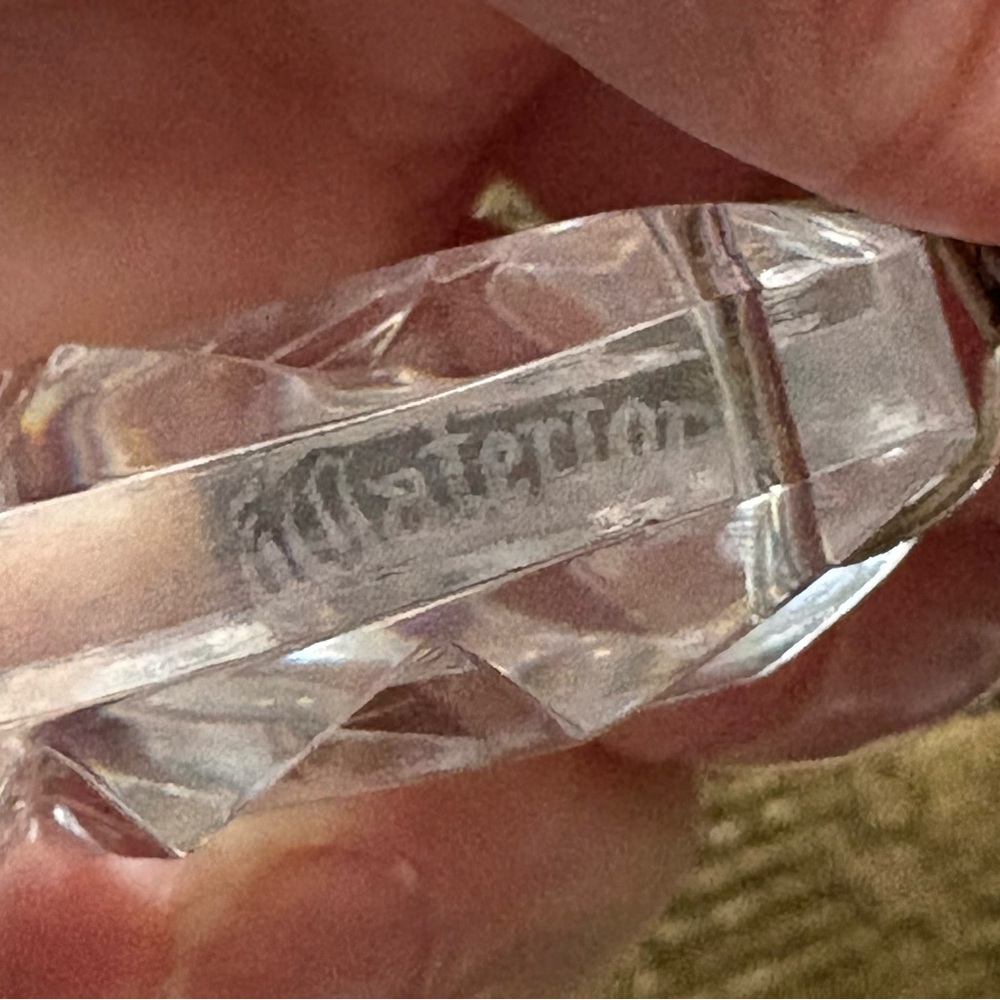 Vintage Waterford Crystal Tear Drop Necklace - Picture 10 of 16